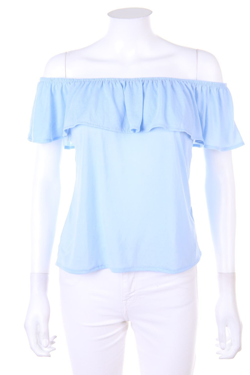 H&M - Carmen-Bluse mit Volants - S