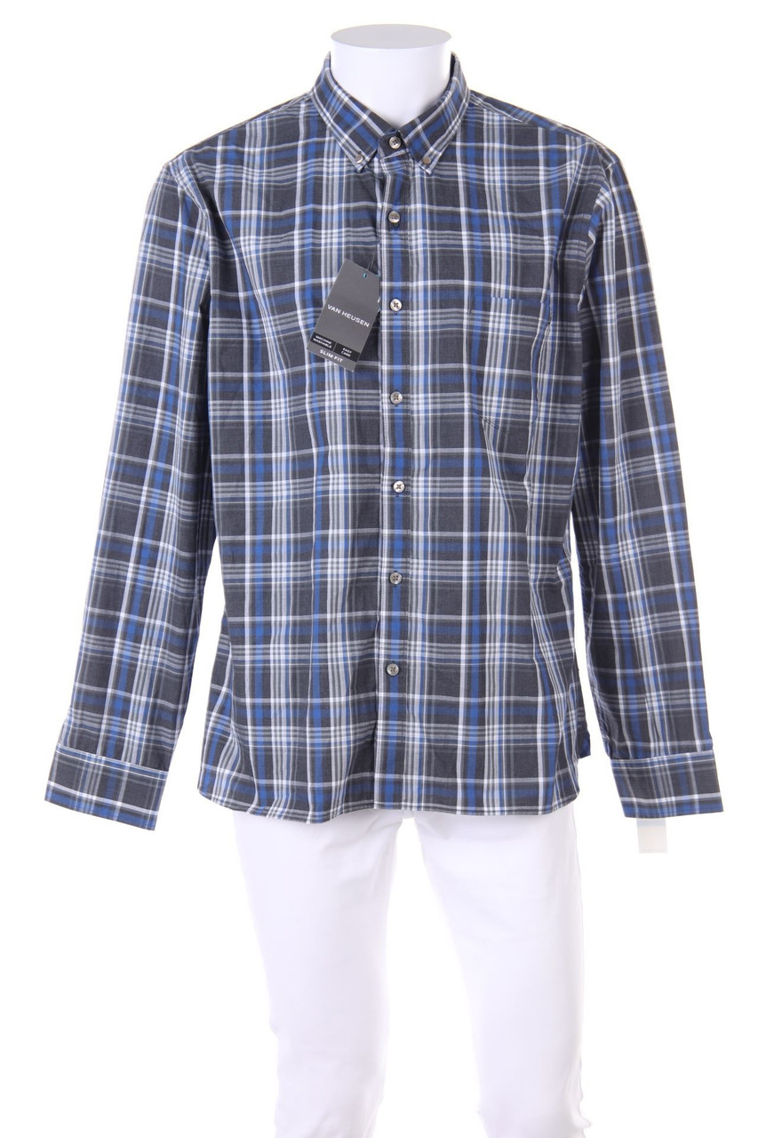 Van Heusen - Button-down-Hemd mit Karo-Muster - XL