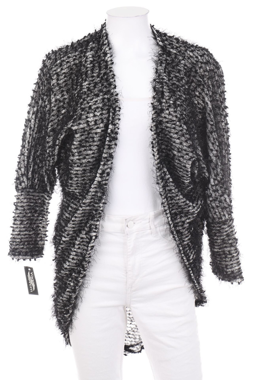 Ohne Label - Cardigan mit Metallic-Effekt - L
