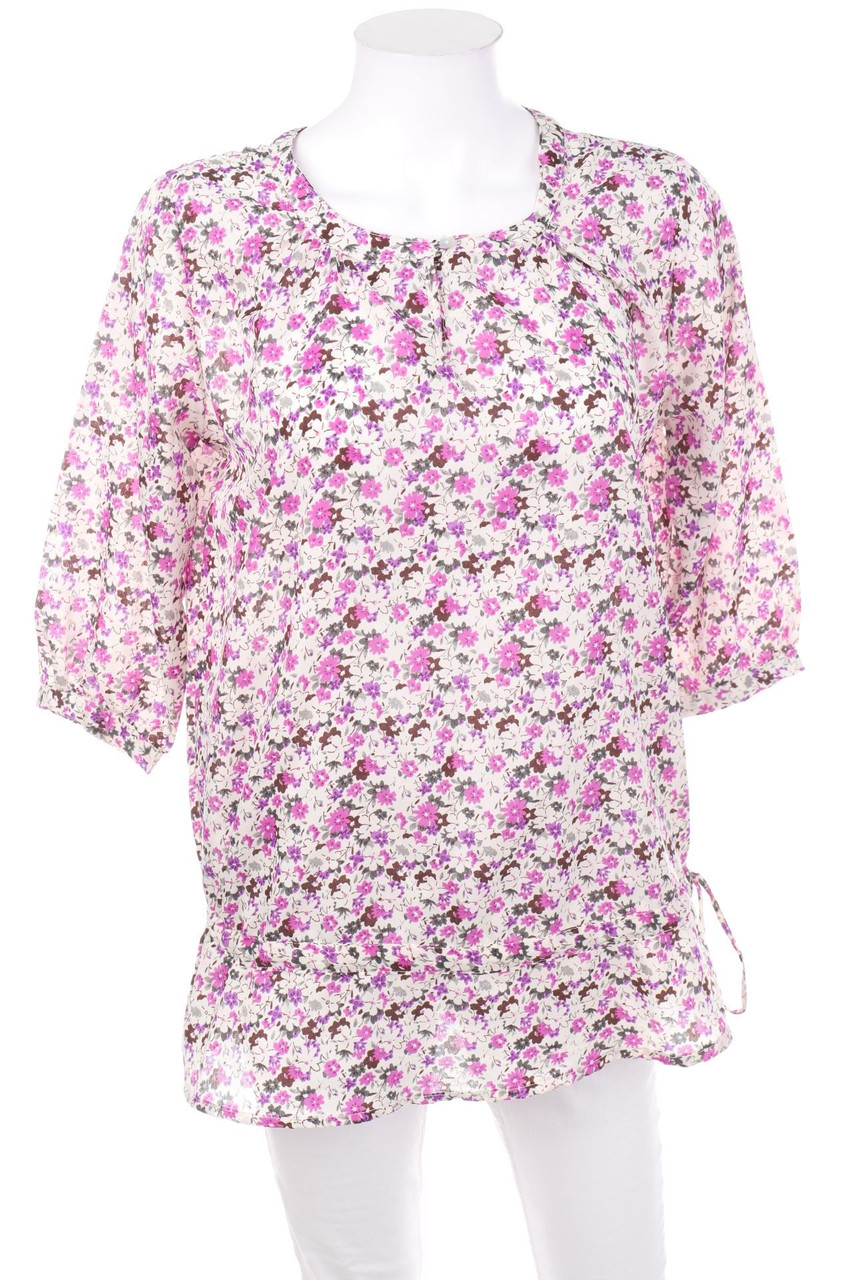 SECONDHAND - Bluse mit Blumen-Print - L