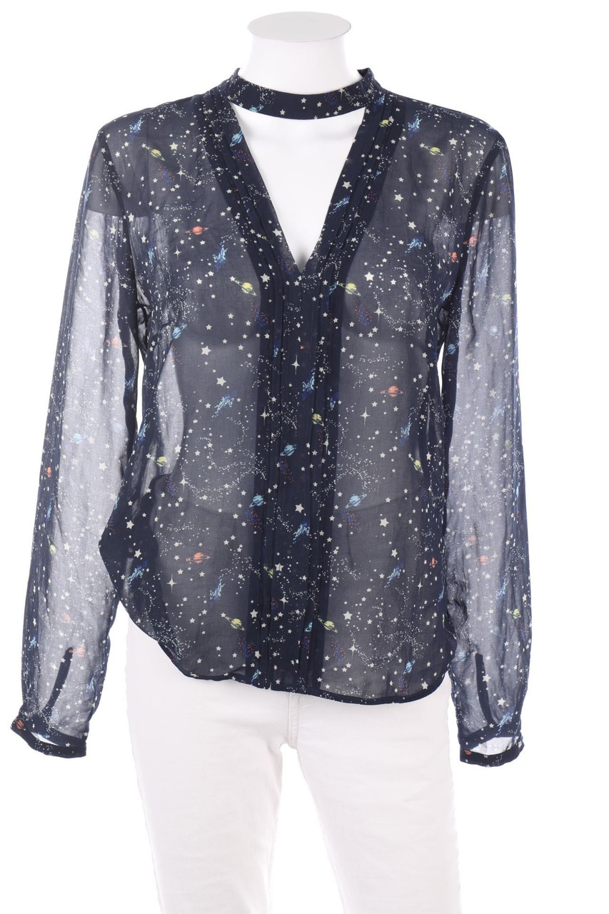 MORGAN - Print-Bluse mit Cut-out - D 40