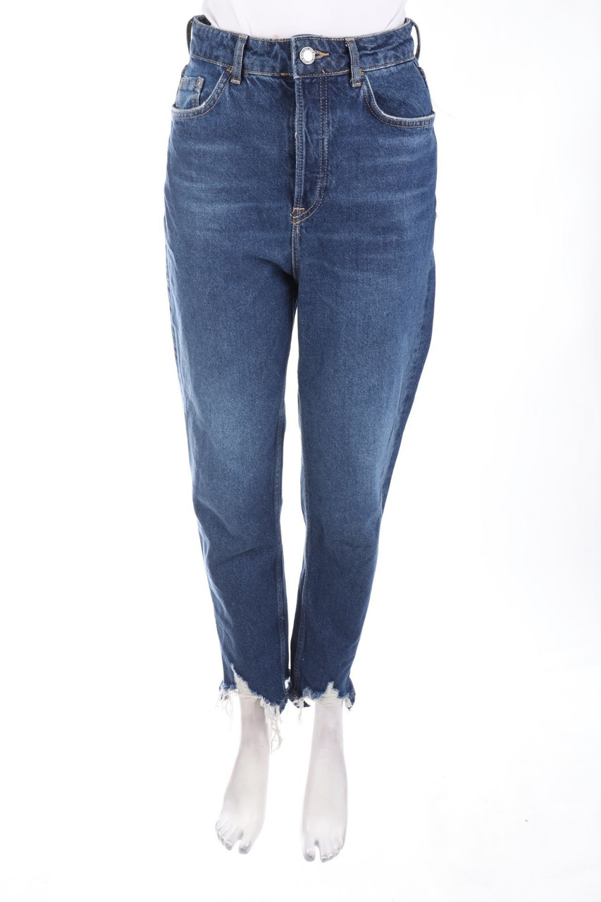 ZARA - Destroyed-Mom-Jeans - D 34