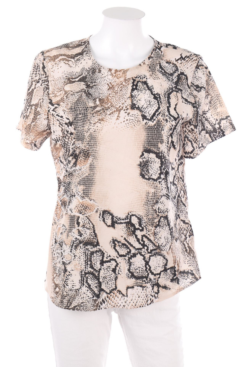 even&odd - Kurzarm-Bluse mit Animal-Print - D 38