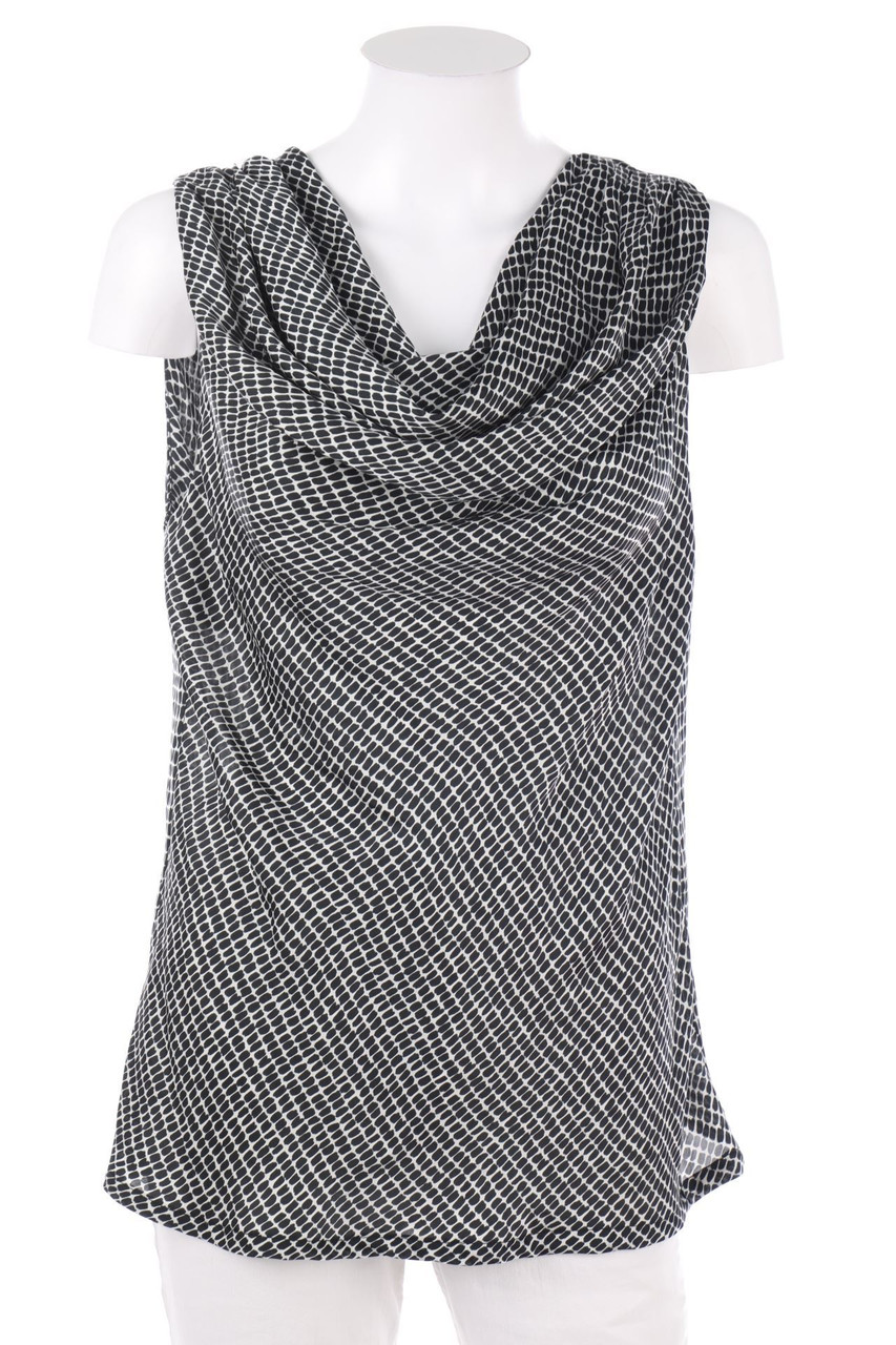 CAMAÏEU - Blusentop mit Wasserfall-Ausschnitt - M