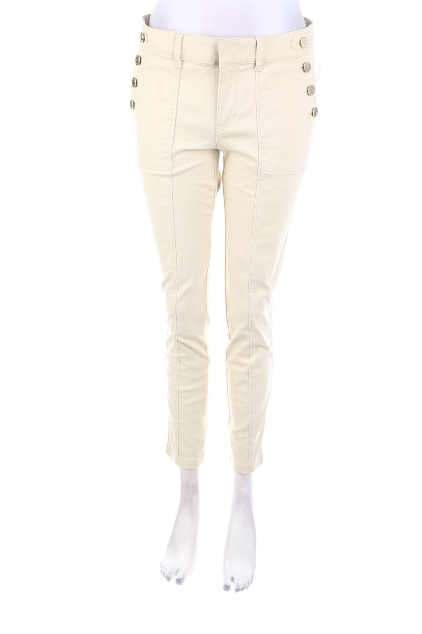 White House Black Market - Skinny-Jeans mit Logo-Knöpfen - D 36