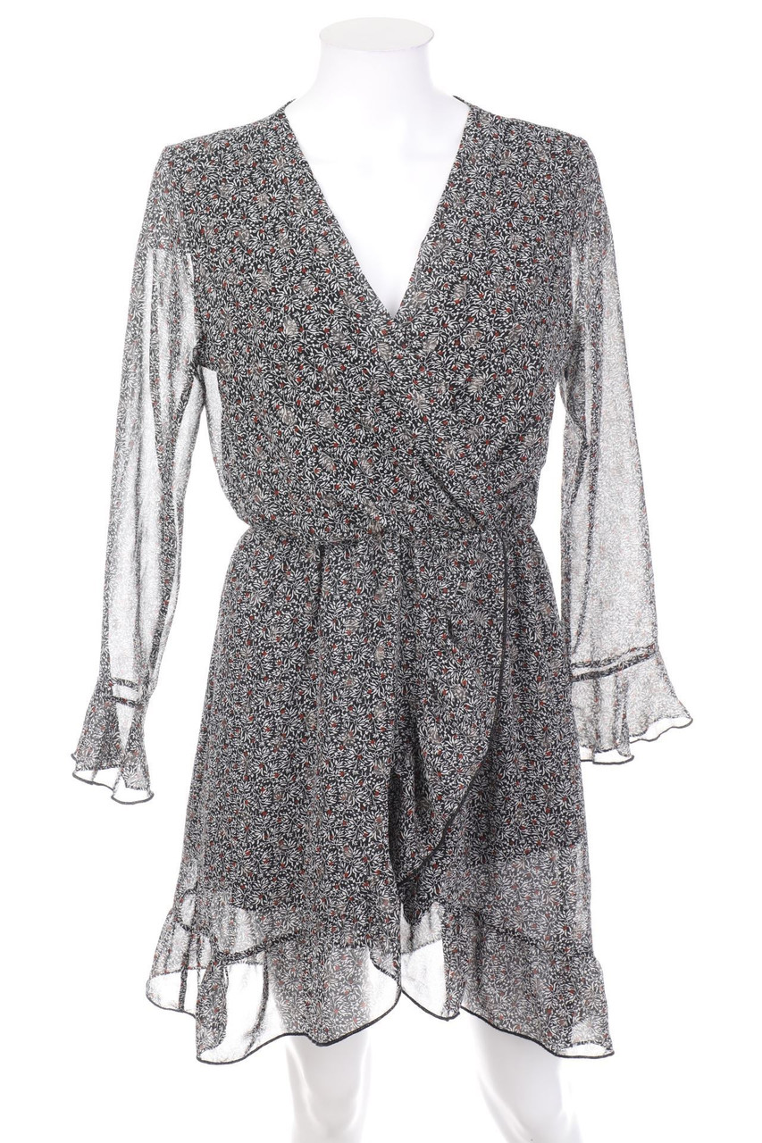 Lilie Rose - Minikleid in Wickel-Optik mit Volants - M