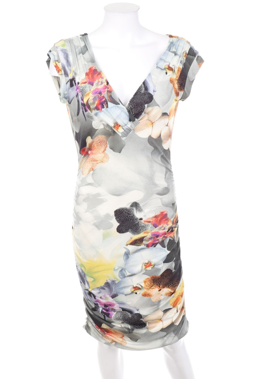 JONES - Midikleid mit Blumen-Print - D 36