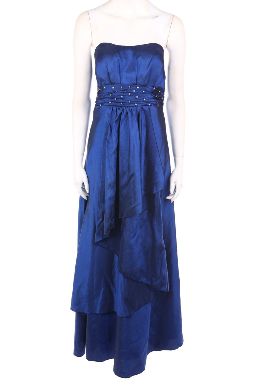 Nova Belle - Maxi-Abendkleid mit Schmuckstein-Applikation - D 48