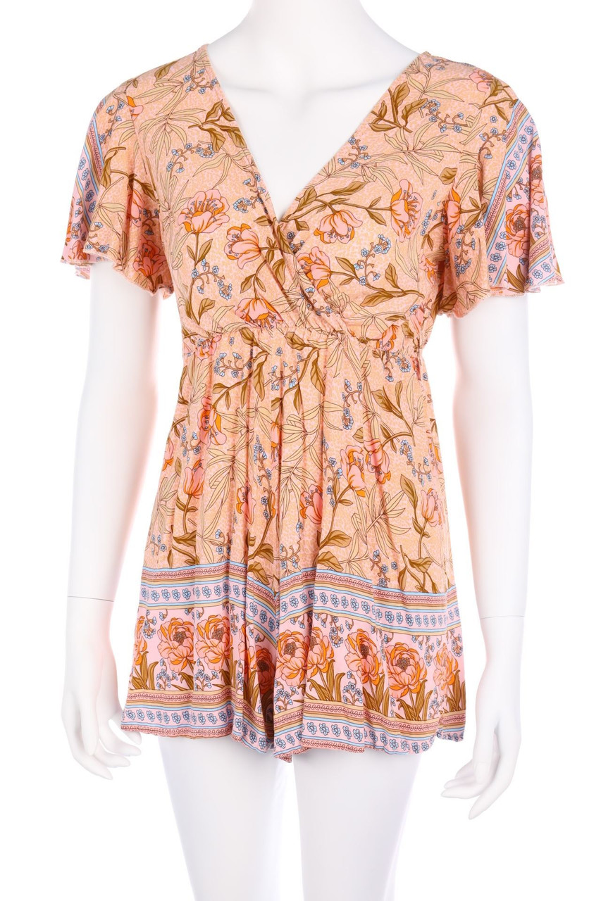 SHEIN - Playsuit mit Blumen-Print - D 36