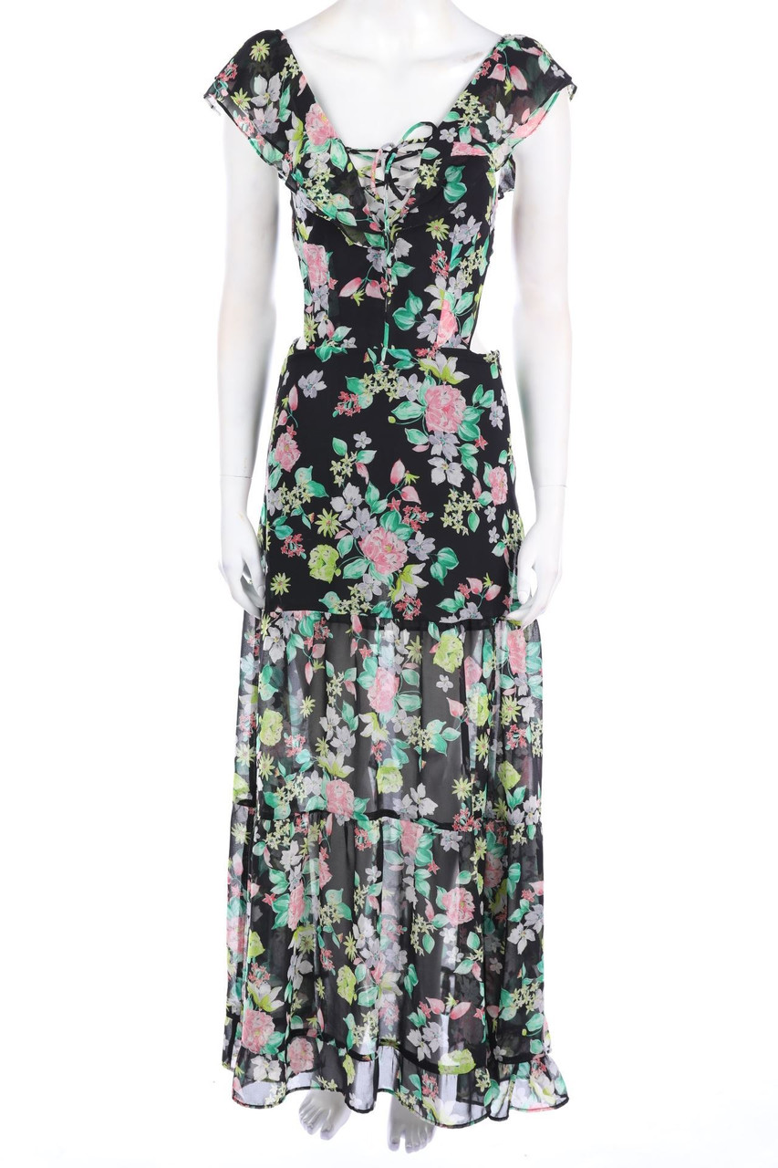 Bershka - Maxi-Kleid mit Cut-outs - D 38