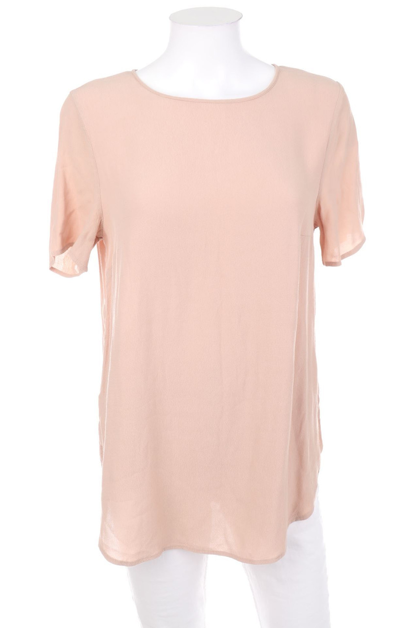 H&M - Kurzarm-Bluse mit Keyhole - D 40