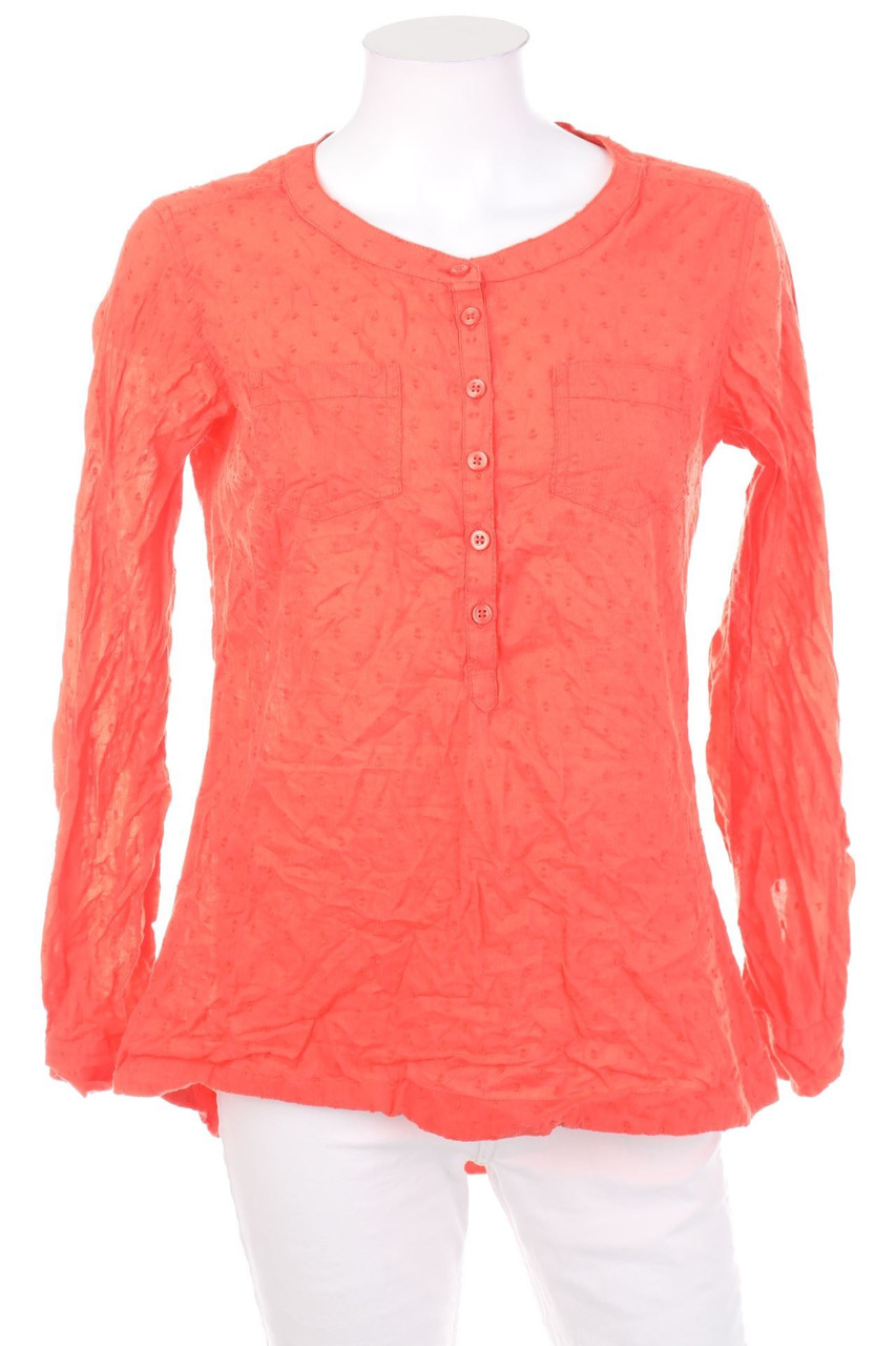 Ohne Label - Bluse mit Krempel-Ärmeln - M