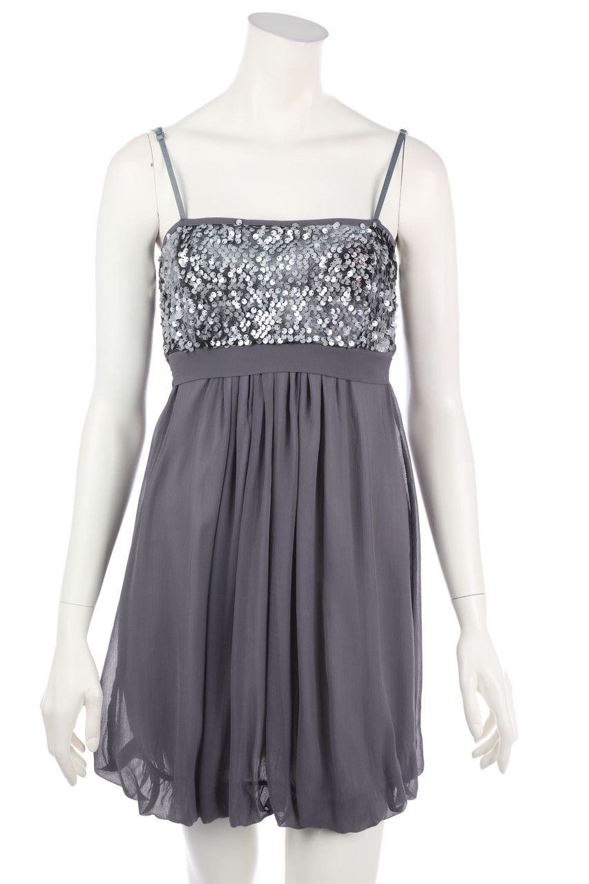 RINASCIMENTO - Ballon-Chiffon-Party-Kleid mit Pailletten - S