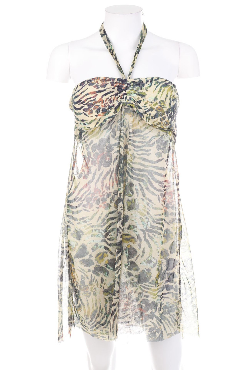 LUA MORENA - Neckholder-Strandkleid aus Mesh - M