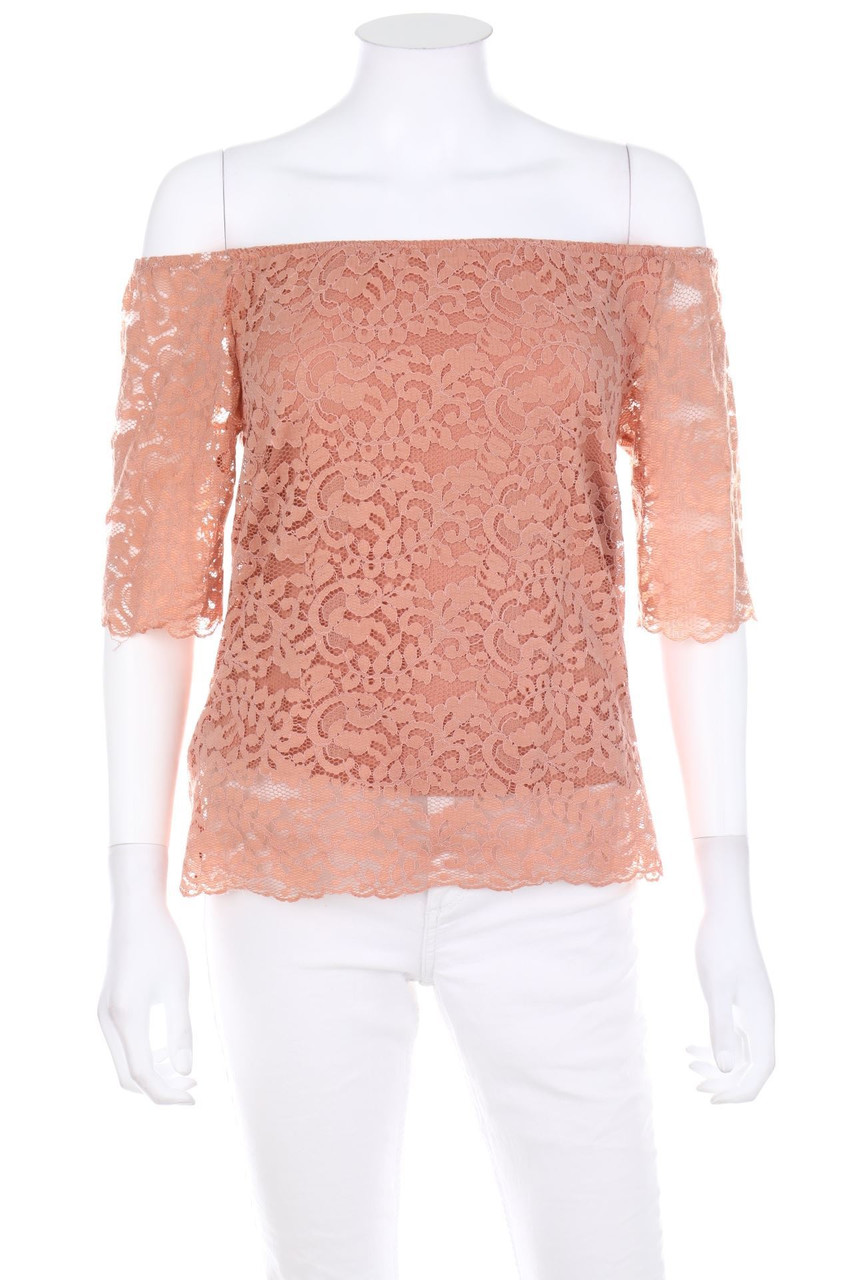 orsay - Carmen-Kurzarm-Bluse aus Spitze - S