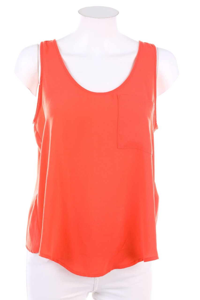 VERO MODA - Blusentop mit aufgesetzten Taschen - S