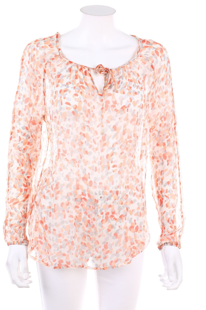 zero - Seiden-Bluse mit Print - D 36