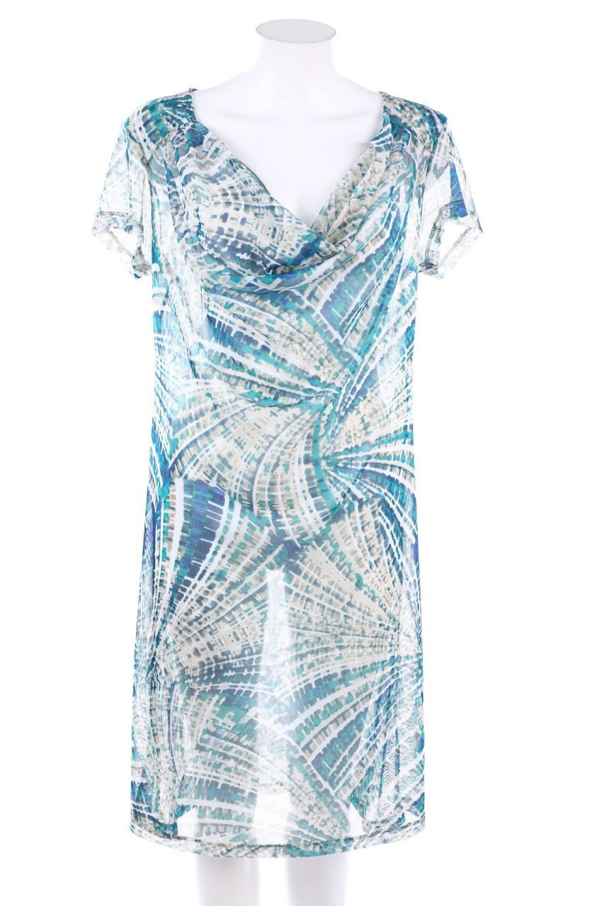 MORE & MORE - Mesh-Strandkleid mit Wasserfall-Ausschnitt - D 42