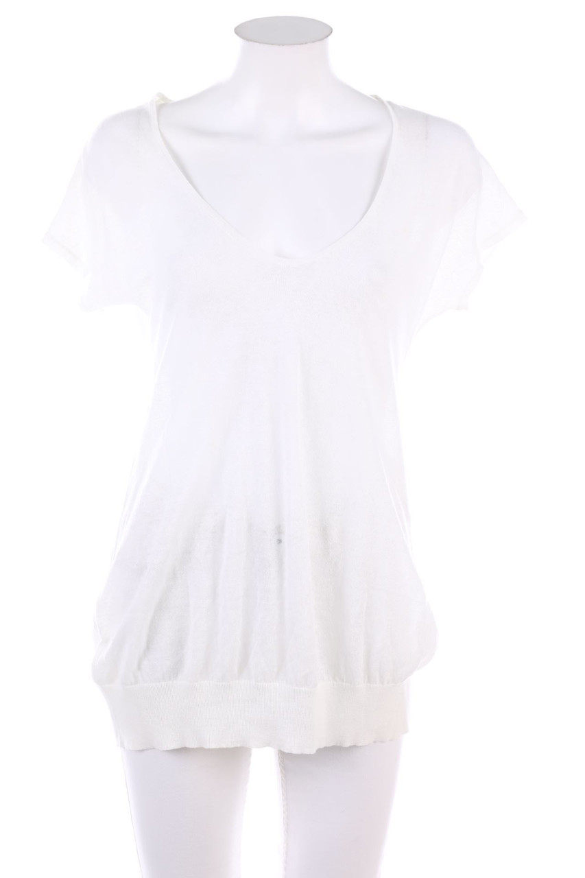 Ohne Label - Kurzarm-Strick-Pullover - D 36