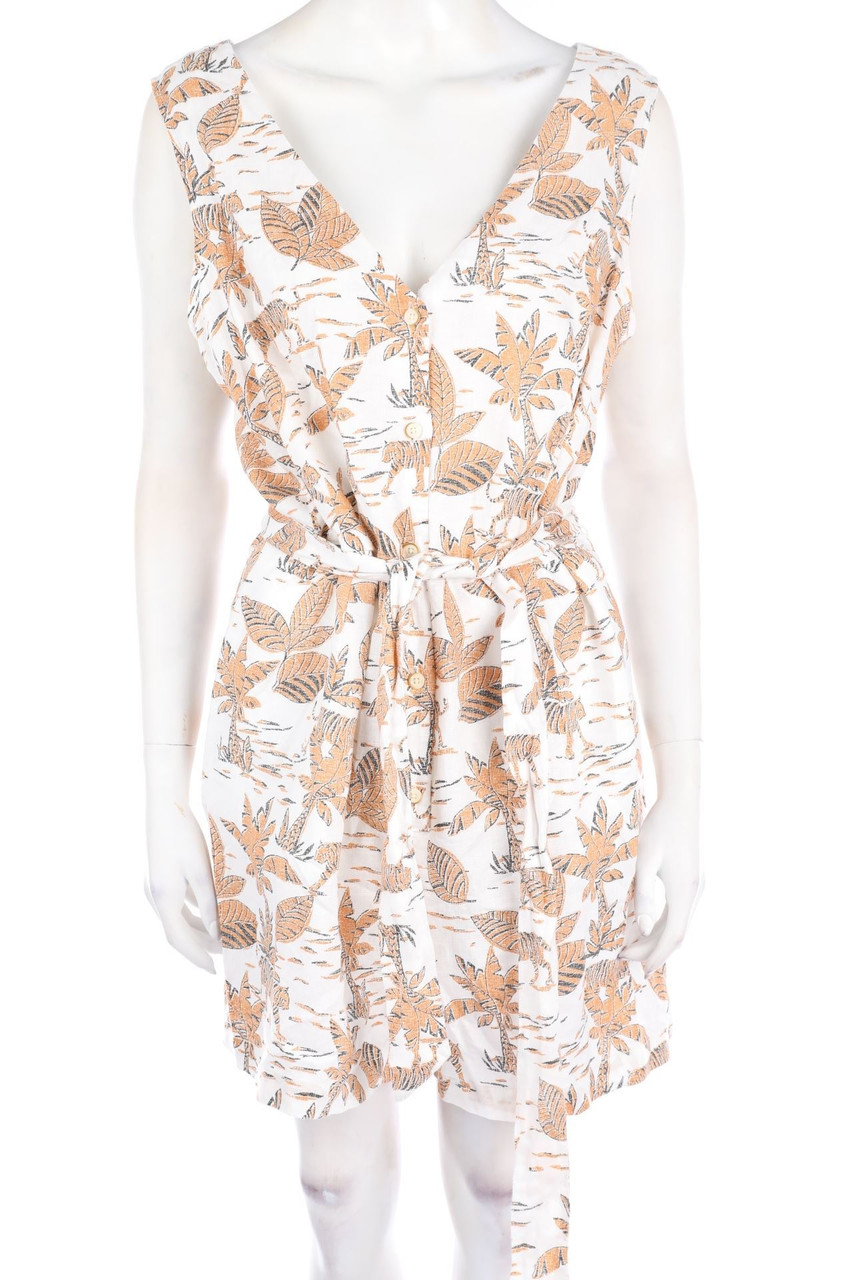 C&A - Playsuit aus Leinen mit Print - D 44