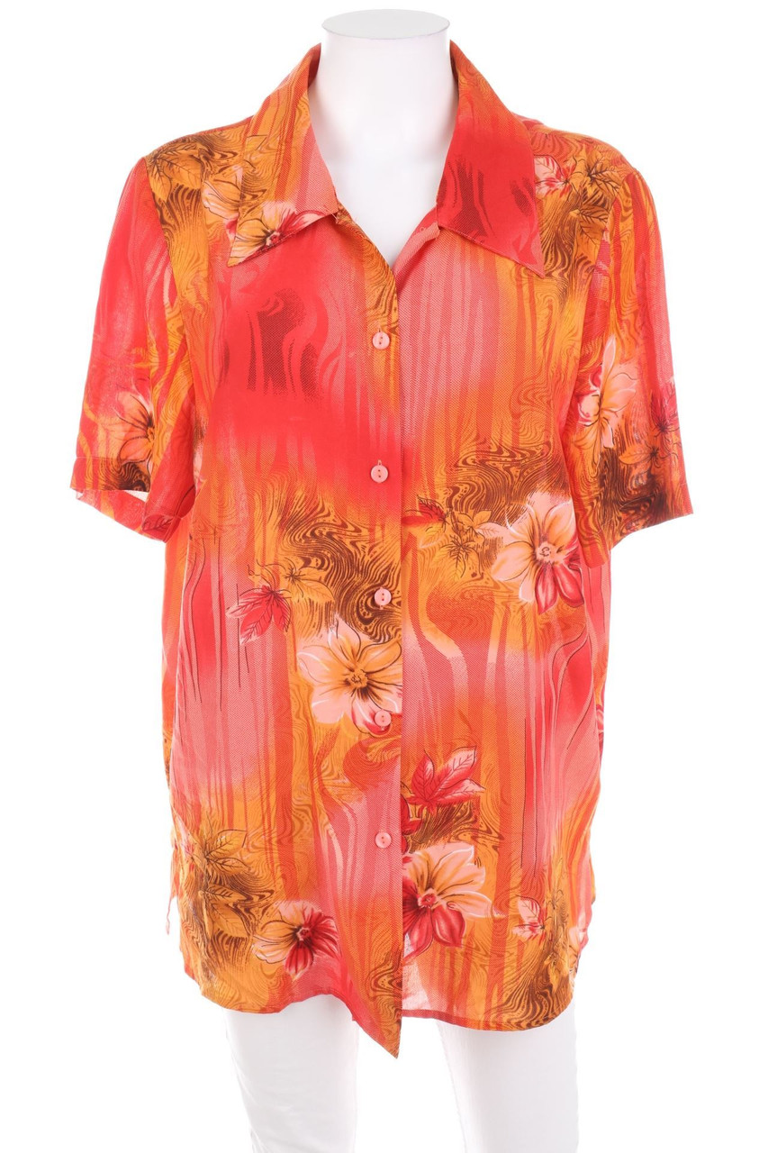 DANIEL VALENTIN - Hemd-Bluse mit kurzem Ärmel - D 44