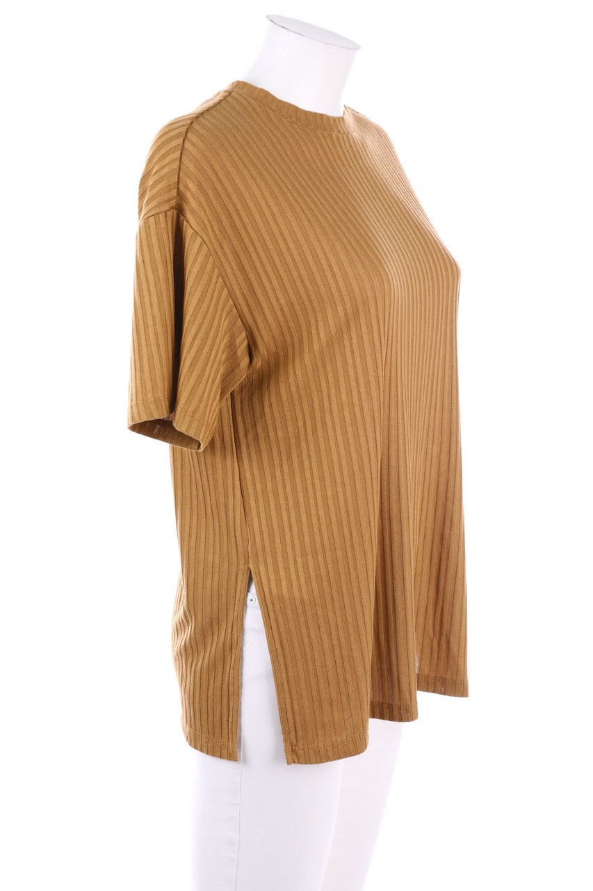 H&M - Kurzarm-Shirt mit Schlitz - XS