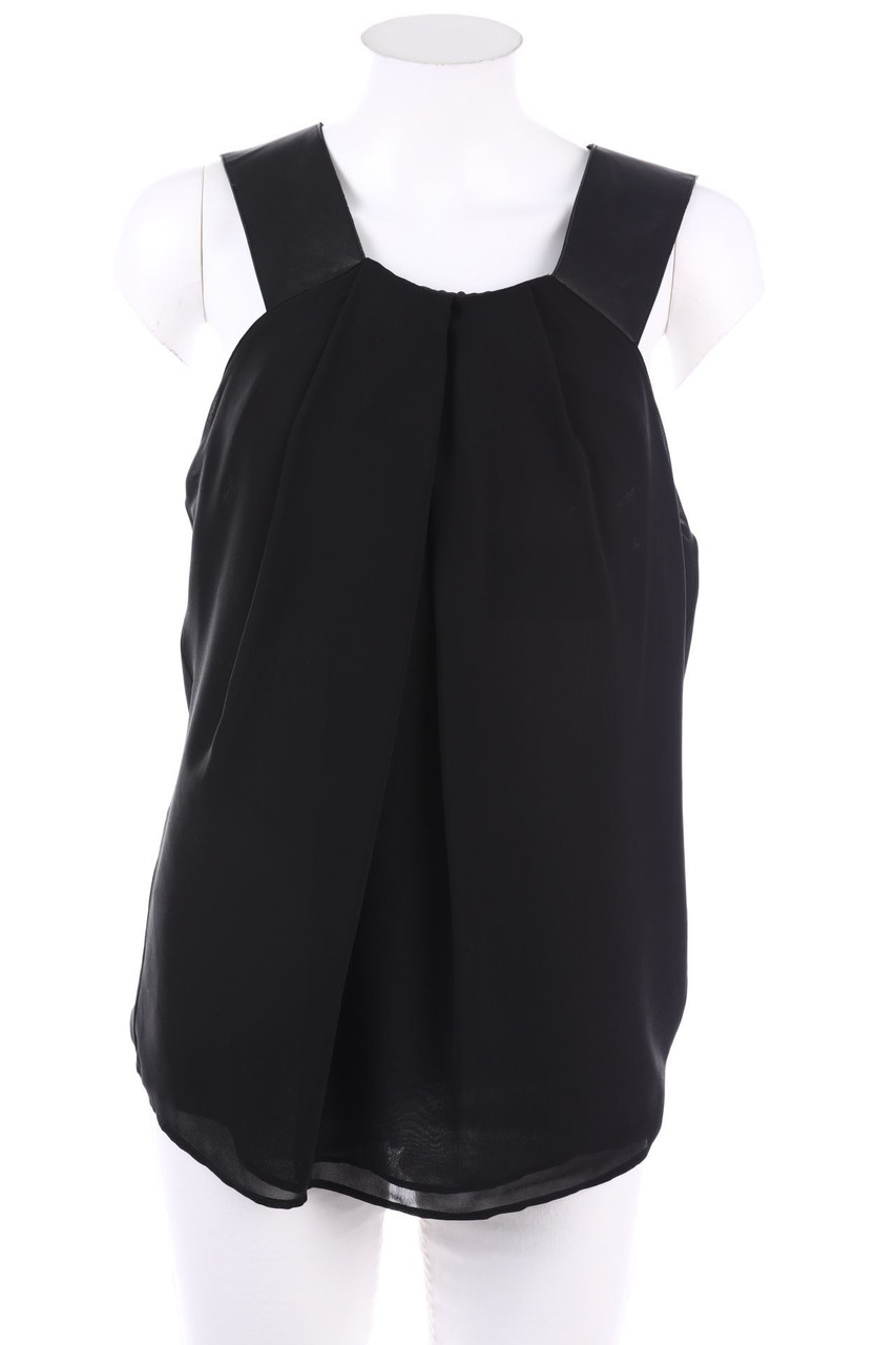 The Kooples - Top mit Leder-Details - L