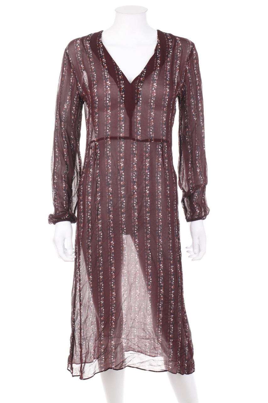 SECOND FEMALE - Midikleid mit Blumen-Print - XS