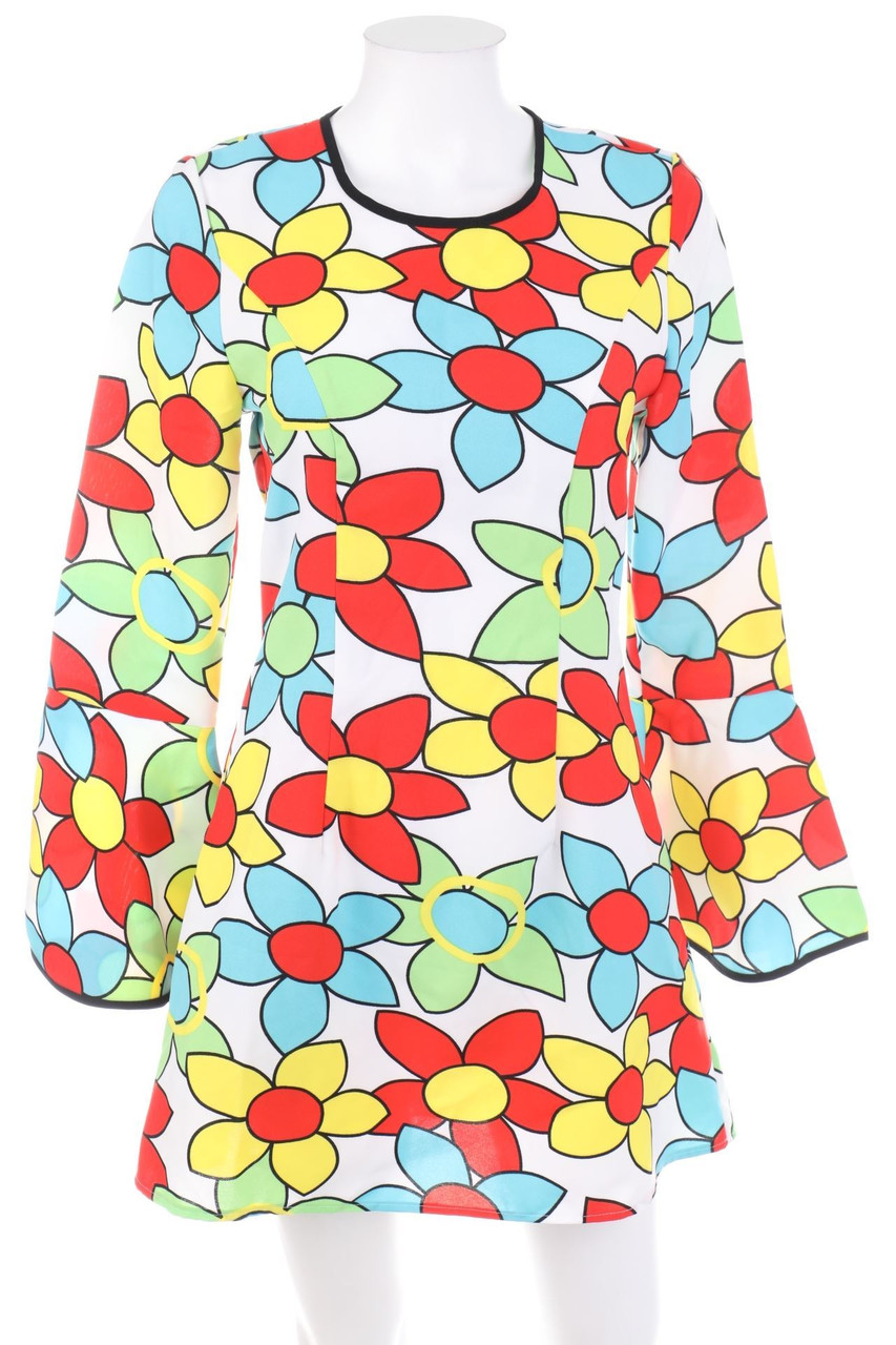 ORLOB Karneval - Party-Kleid mit Blumen-Print - D 36