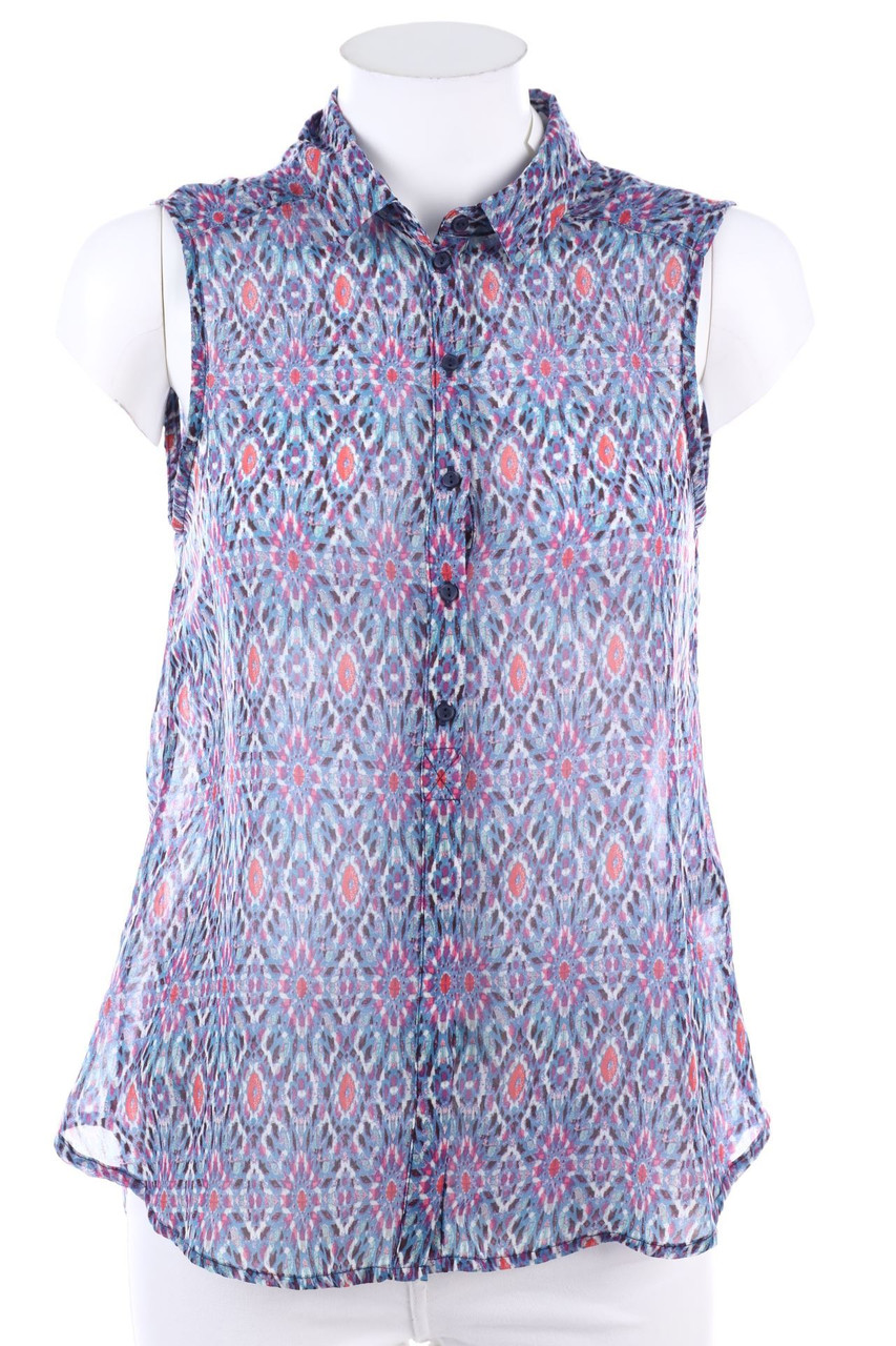 H&M - Chiffon-Blusentop mit Print - D 34