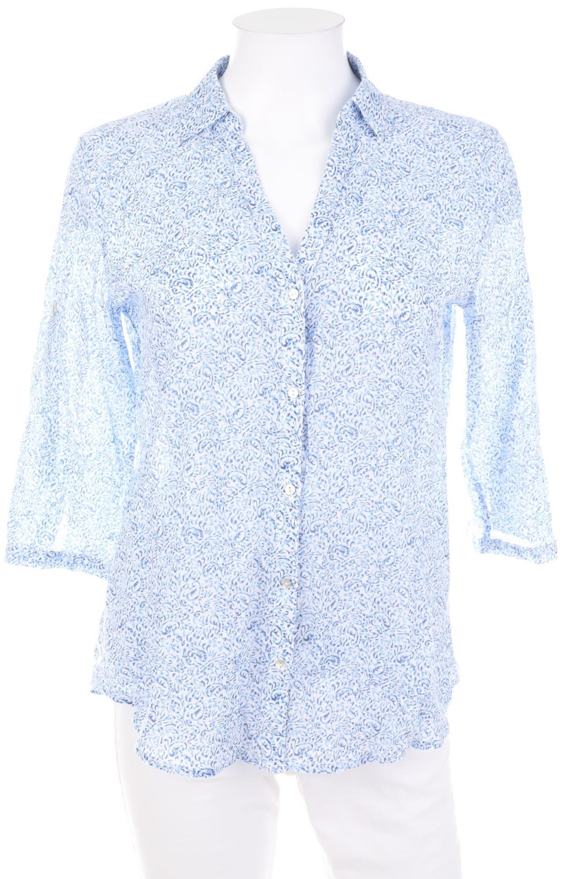 ESPRIT - Muster-Hemd-Bluse mit 3/4-Ärmel - D 36