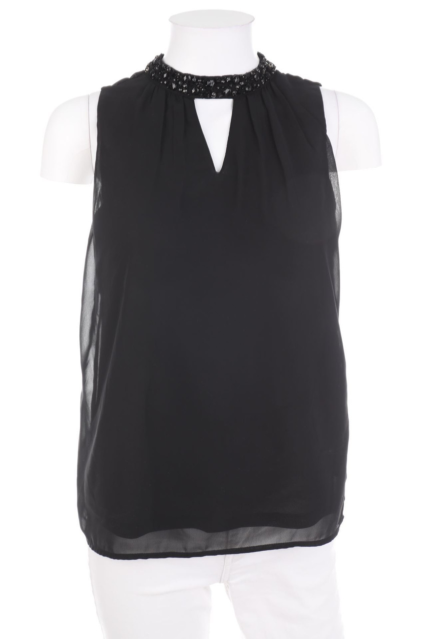VERO MODA - Blusentop mit Schmuckstein-Applikation - XS