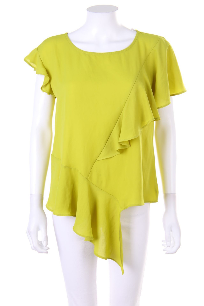 Giorgia & Johns - Volant-Bluse mit asymmetrischem Schnitt - L