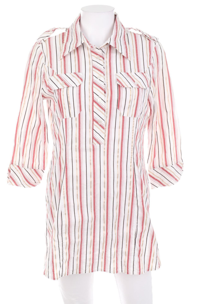 ZABAIONE - Streifen-Bluse mit 3/4-Ärmel - L