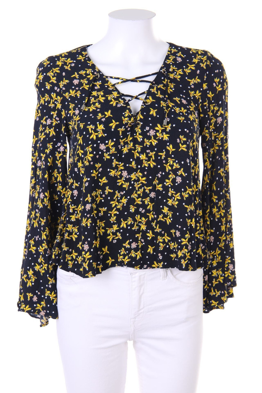 ZARA - Bluse mit Schnürung - M