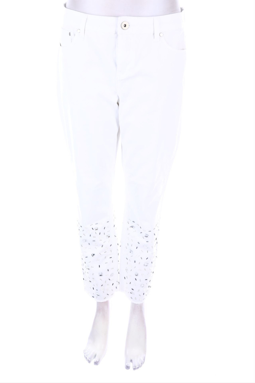 HEINE - Straight Cut Jeans mit Schmuckstein-Applikation - D 42