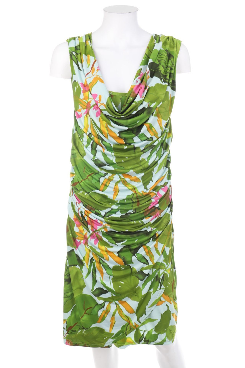 LIV Collection - Midikleid aus Jersey mit Blumen-Print - M