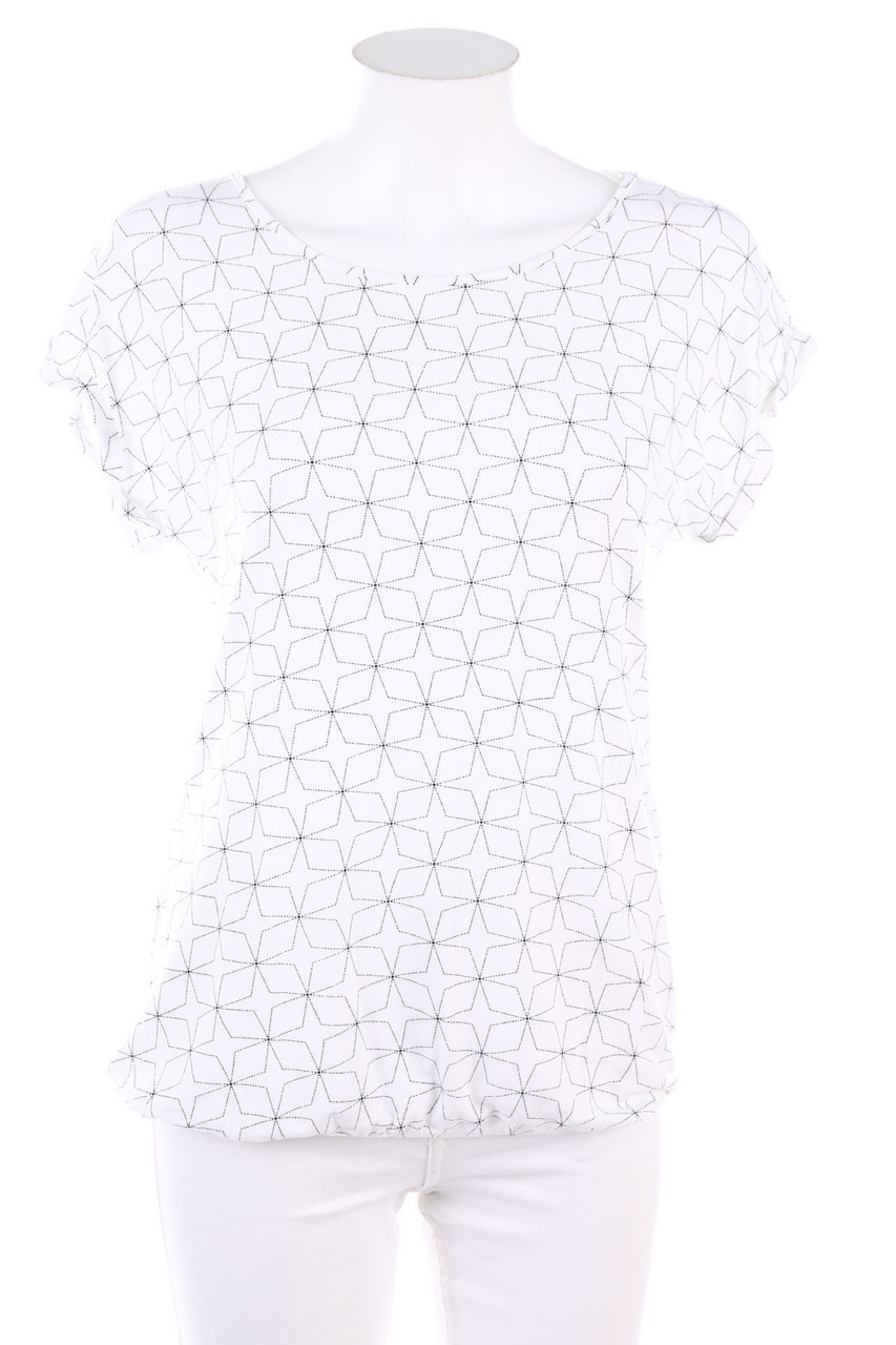 Ohne Label - Kurzarm-Shirt mit Print - D 36