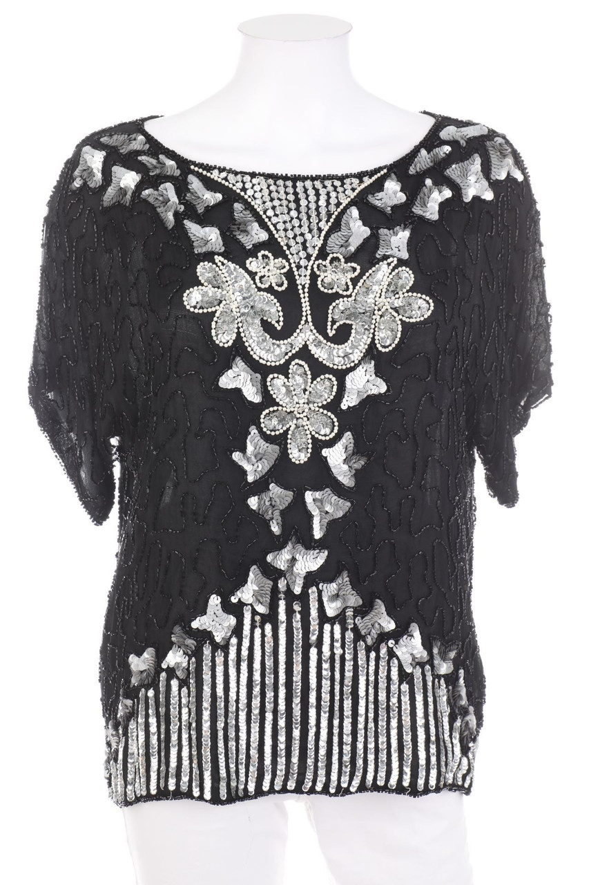 LLON - Bluse mit Applikationen - M