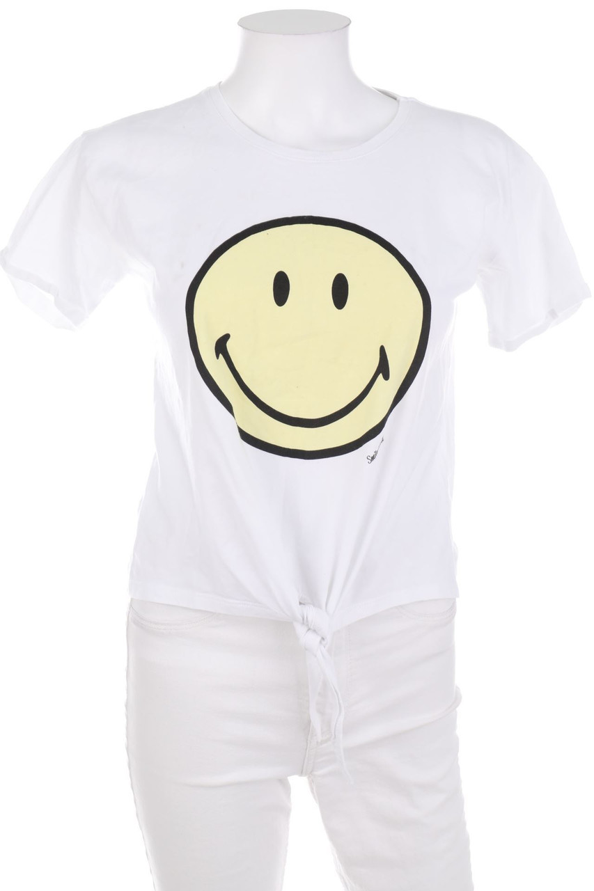 GREEN COAST - Kurzarm-Shirt mit Print zum Knoten - D 36