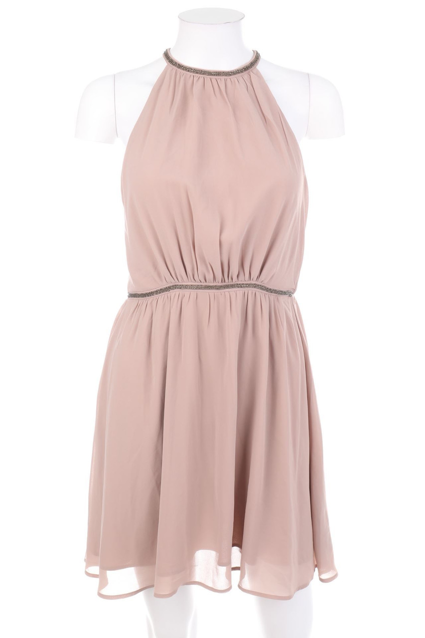 H&M - Chiffon-Cocktailkleid mit Perlen - D 36