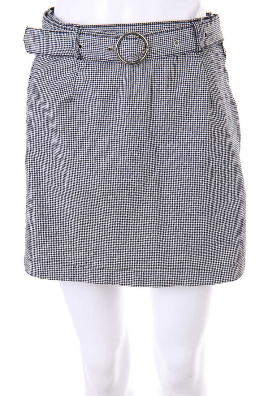 H&M DIVIDED - Karo-Minirock mit Gürtel - D 34