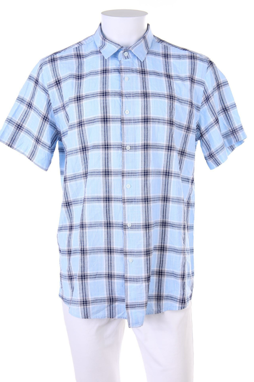 UOMO - Kurzarm-Hemd mit Karo-Muster - XL