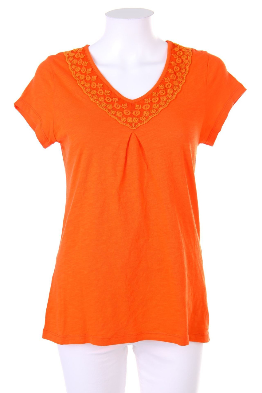 Agathe & Louise - Kurzarm-Shirt mit Spitze - D 34