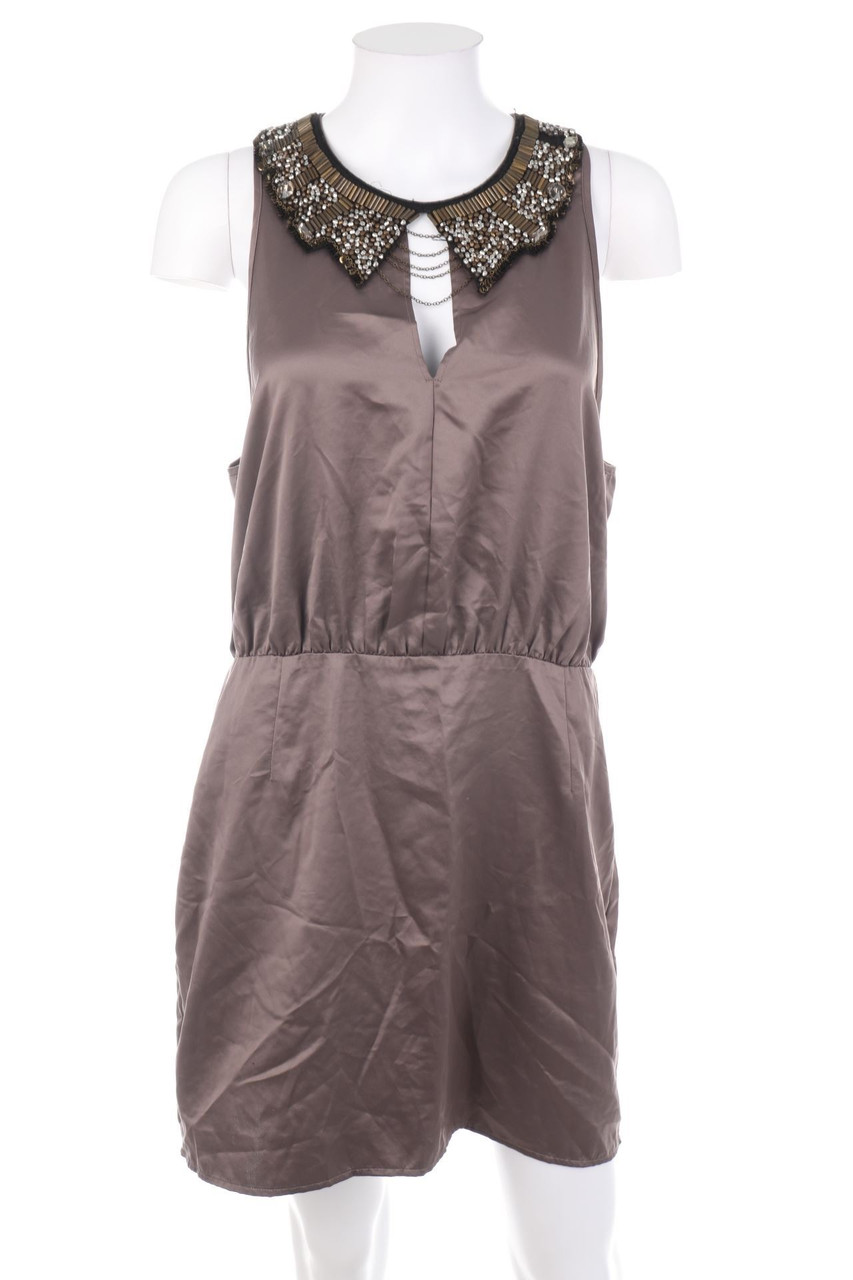 H&M DIVIDED - Party-Kleid mit Schmuckstein-Applikation - D 40