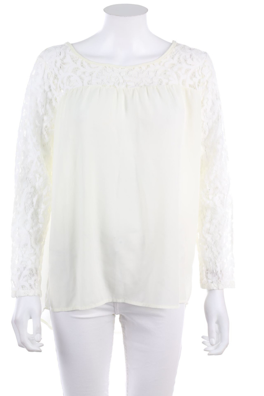 OBJECT - Bluse mit Spitze - D 40