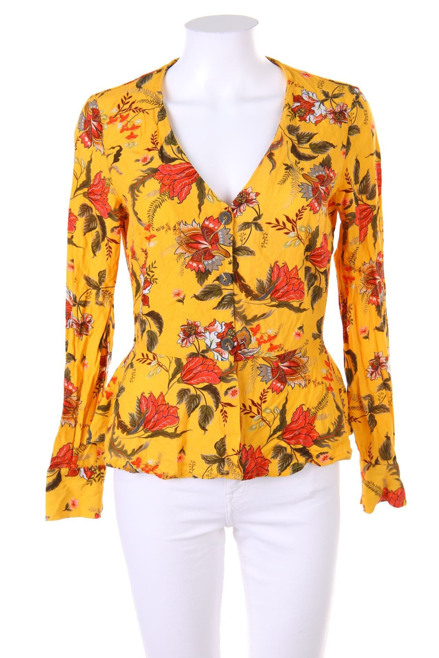 RESERVED - Bluse mit Blumen-Print - D 34