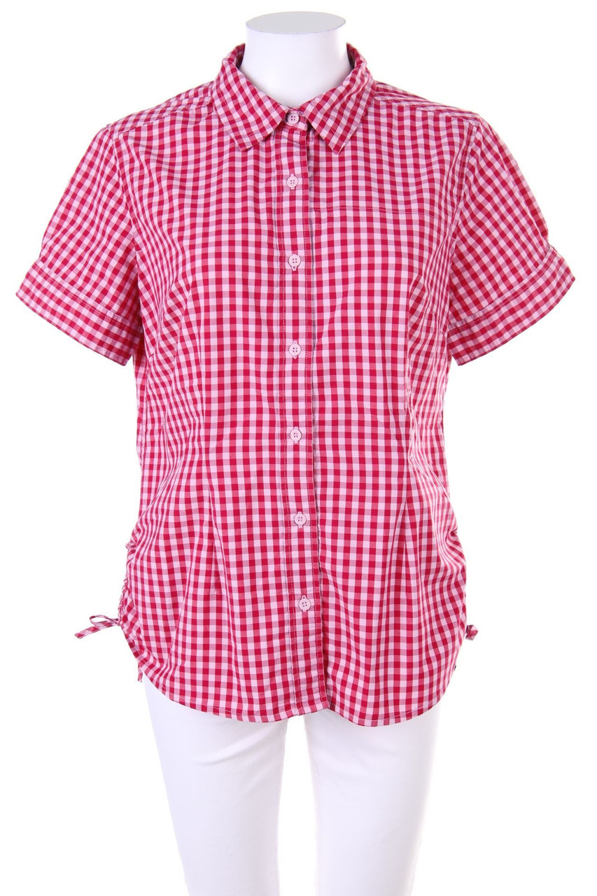 THE NORTH FACE - Karo-Hemd-Bluse mit kurzem Ärmel - L