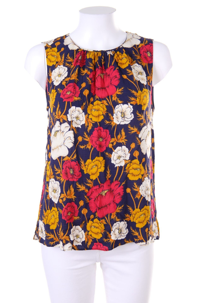 Massimo Dutti - Blusentop mit Blumen-Print - D 38