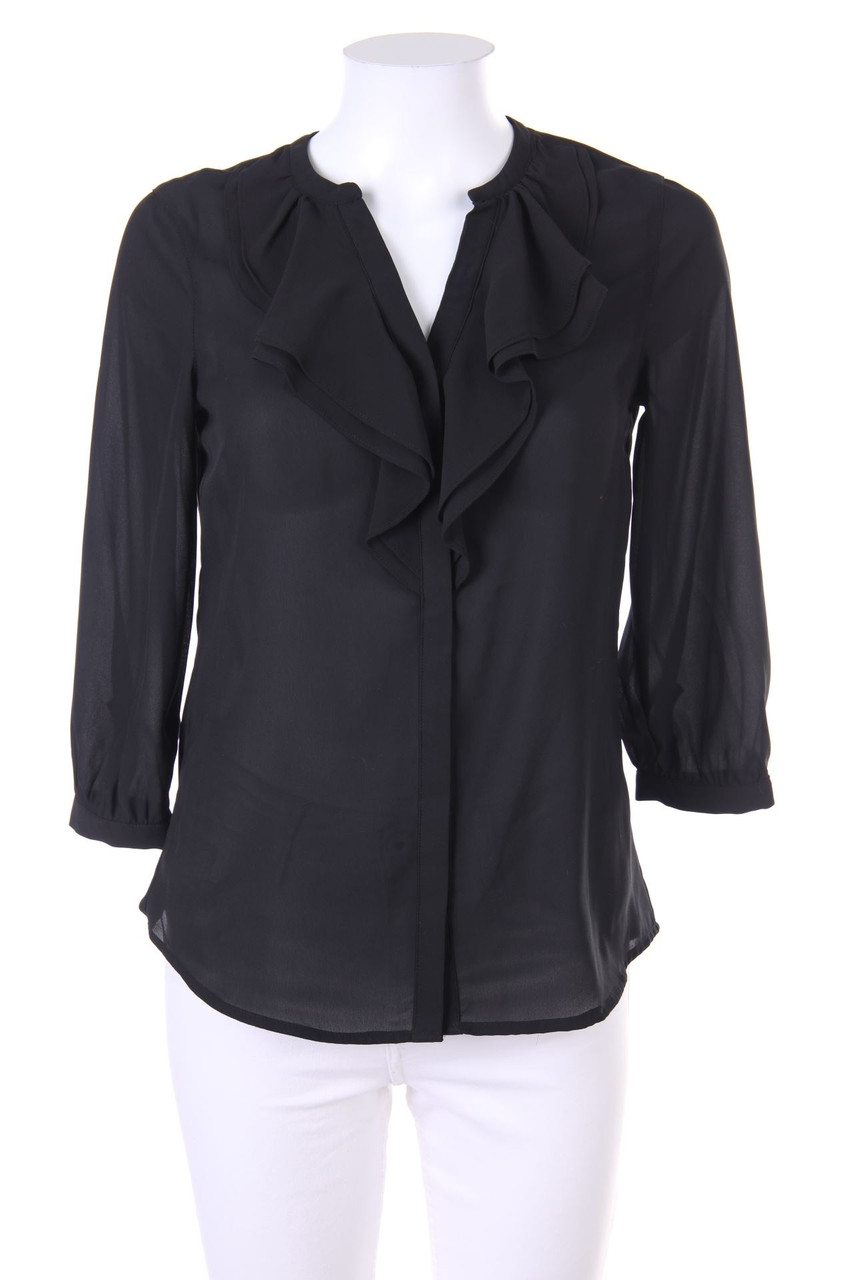 Ohne Label - Bluse mit Volants - S